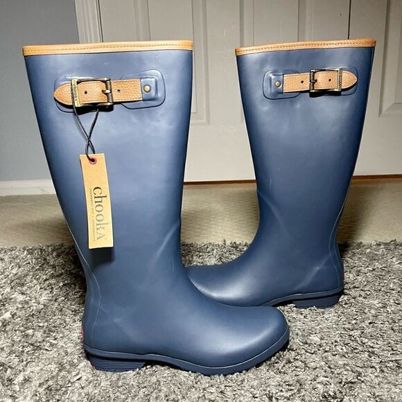 NIB Chooka City Solid Rain Boots - Picture 1 of 8